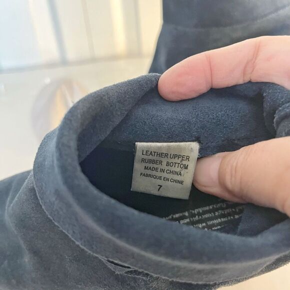 Jeffrey Campbell Like New Leather Suede Slouchy Ankle Slip On Heel Western Boots - Picture 12 of 13